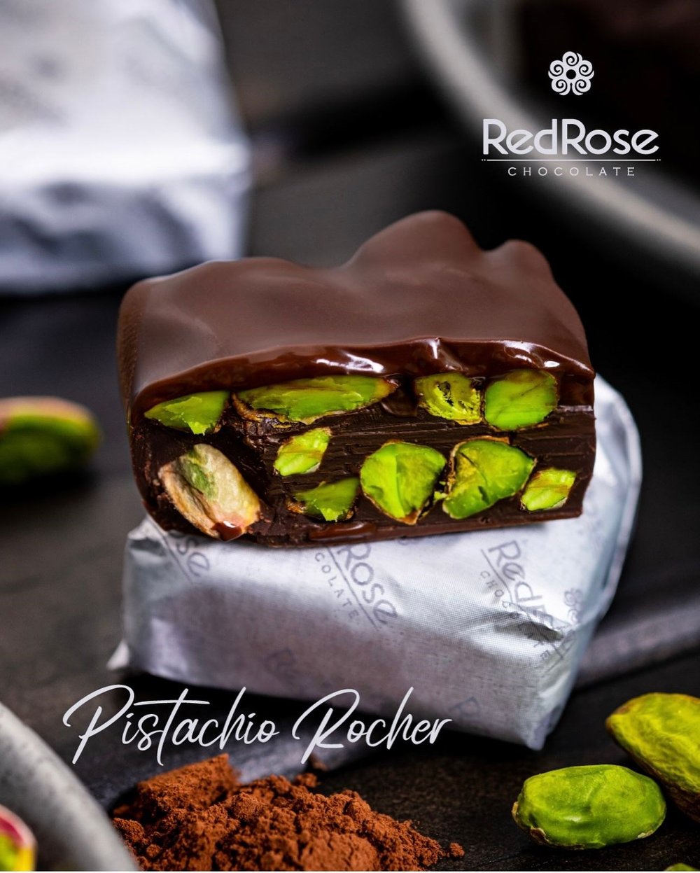 Pistachio Rocher Dark Chocolate