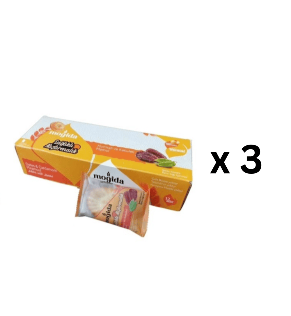 Hurmalı ve Kakuleli Mamul Şekersiz 12 Adet x 3 Kutu