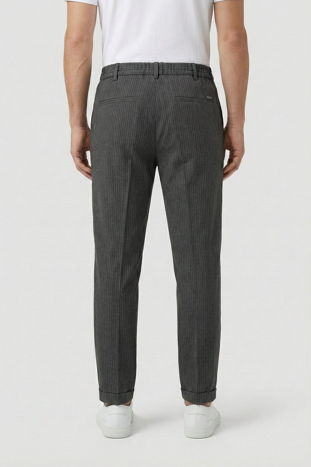 Giotelli Antrasit Dokuma Kumaş Normal Bel Erkek Pantolon