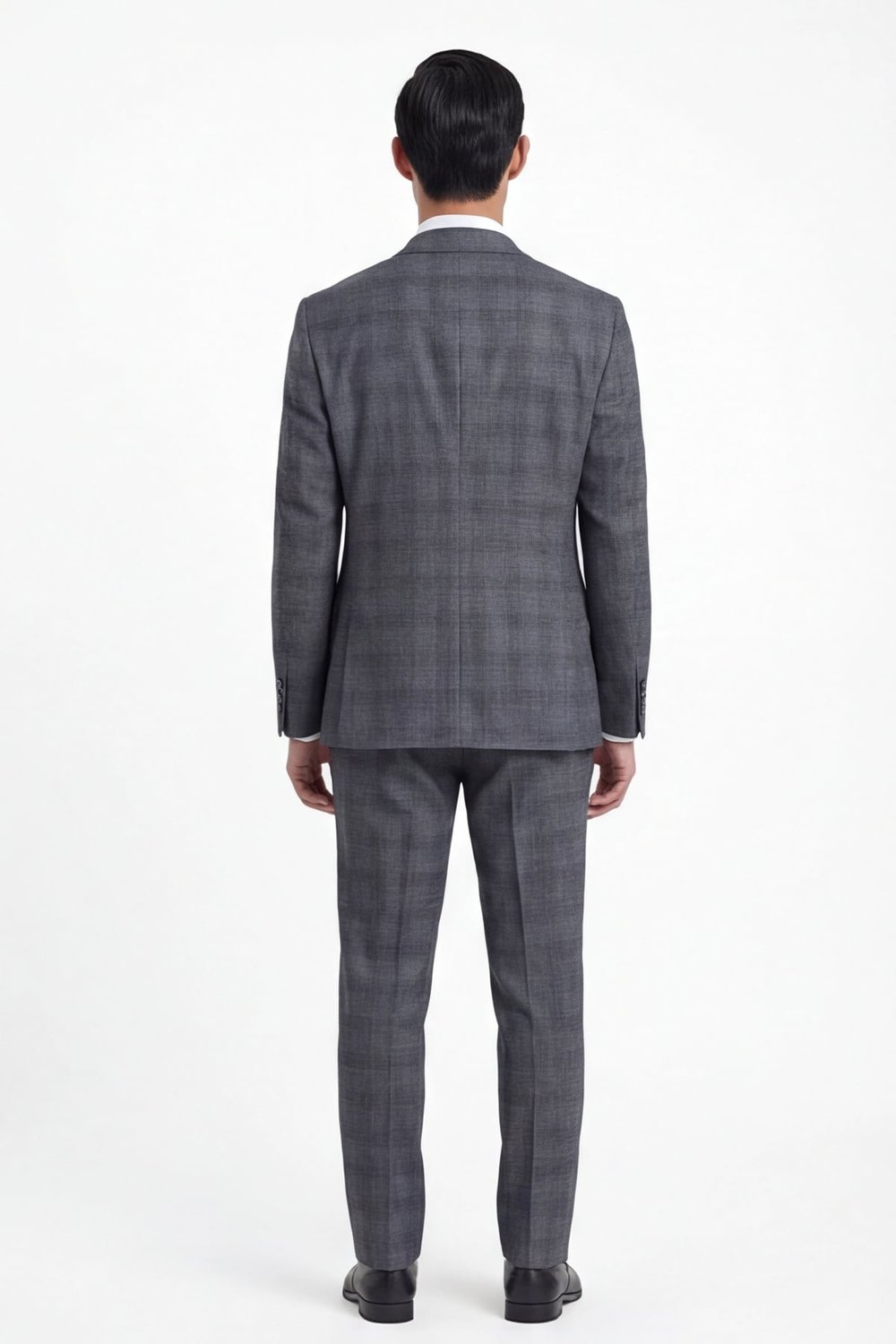 Giotelli Erkek Füme Dar Kesim Slim Fit Viskon Dokuma Normal Bel 10 Drop Yelekli Klasik Takım Elbise