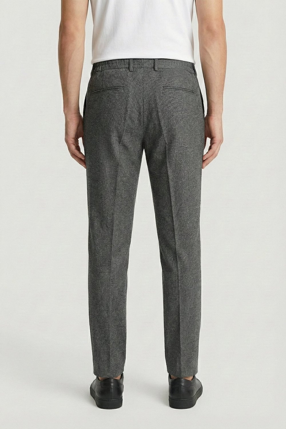 Giotelli Erkek Comfort Kalıp Antrasit Armürlü Klasik Kumaş Normal Bel Pantolon