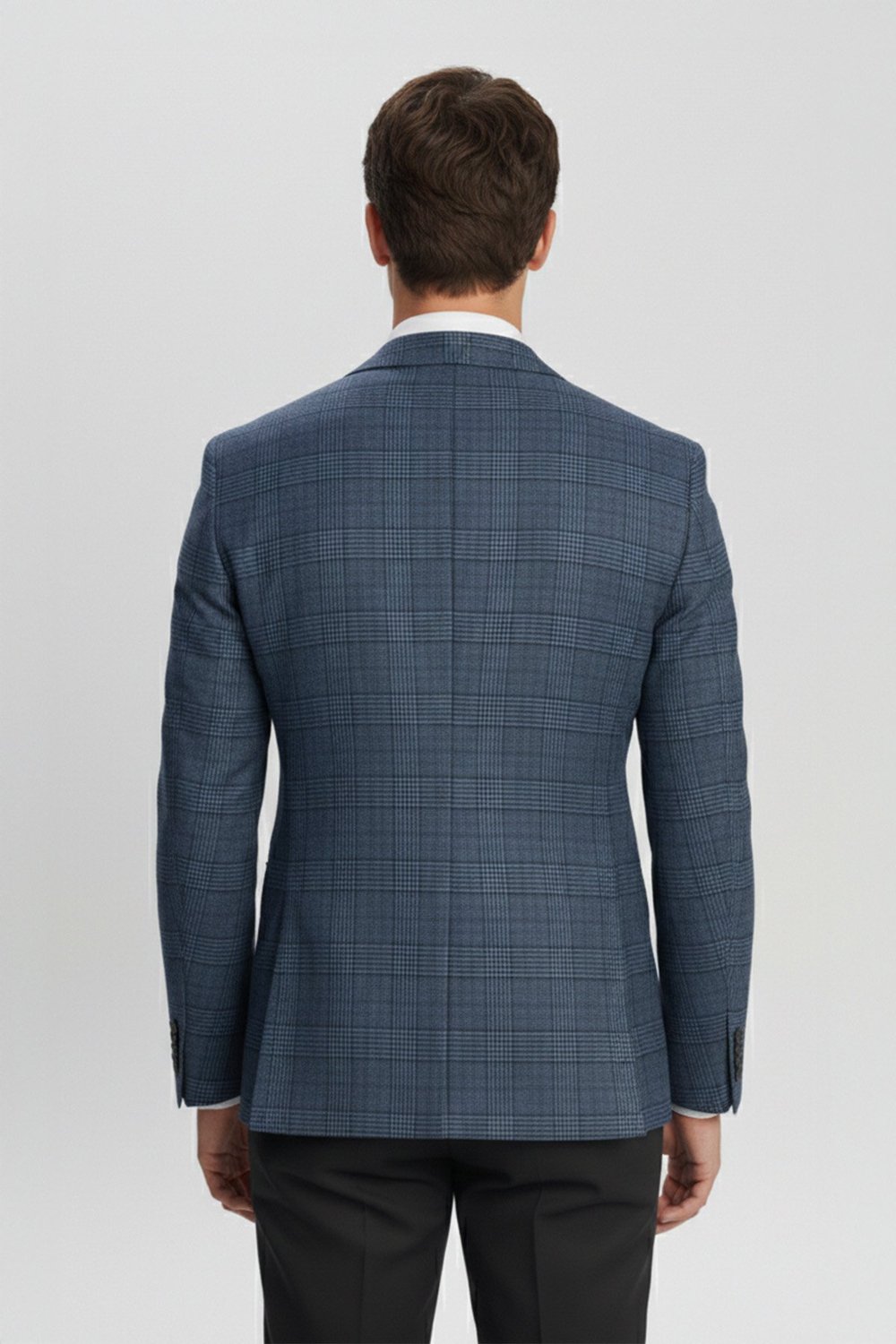 Giotelli Lacivert Yelekli 6 Drop Polyester Viskon Karışımlı Astarsız Erkek Takım Elbise