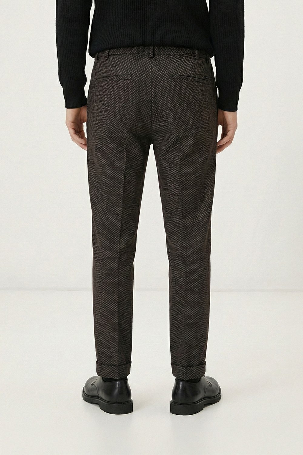 Giotelli Kahve Dokuma Kumaş Normal Bel Standart Boy Erkek Pantolon