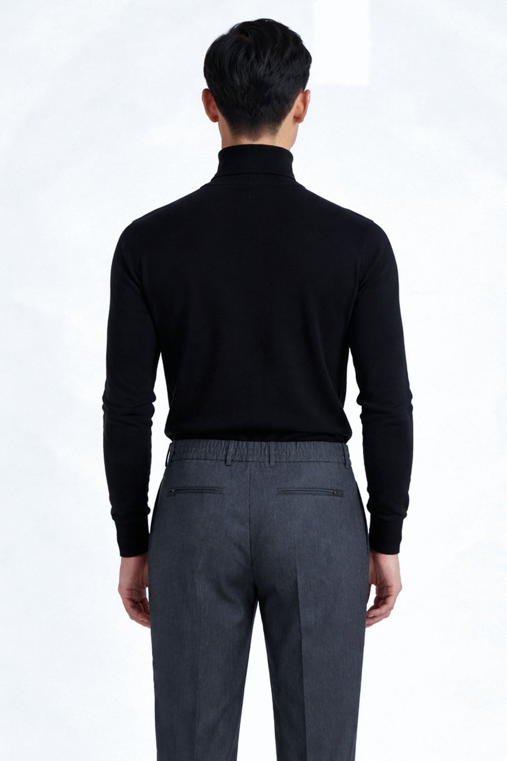 Giotelli Erkek Lacivert Dar Kesim Slim Fit Viskon Normal Bel 6 Drop Klasik Pantolon
