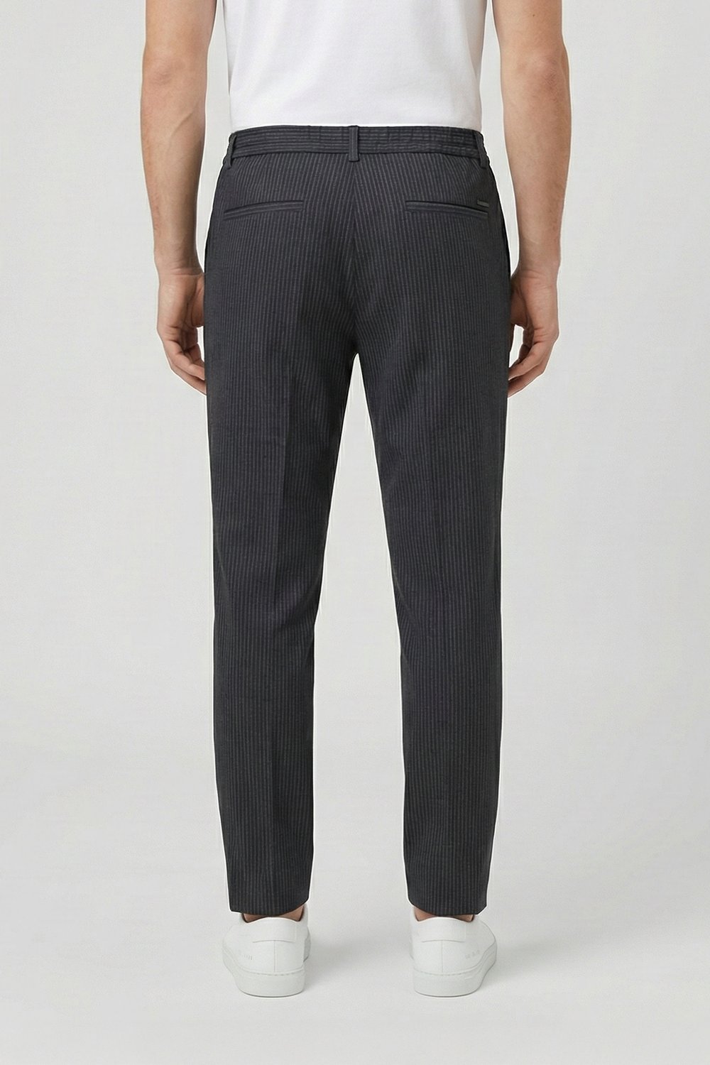 Giotelli Siyah Dokuma Kumaş Normal Bel Erkek Pantolon