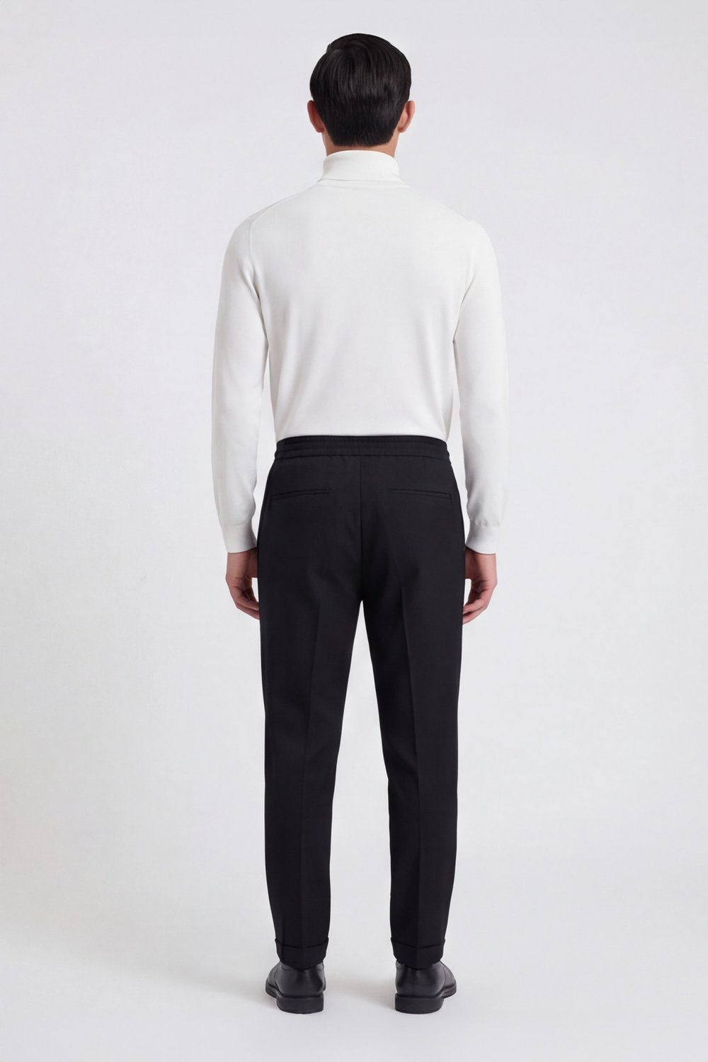 Giotelli Erkek Siyah Dar Kesim Slim Fit Yan Cep Normal Bel Pantolon