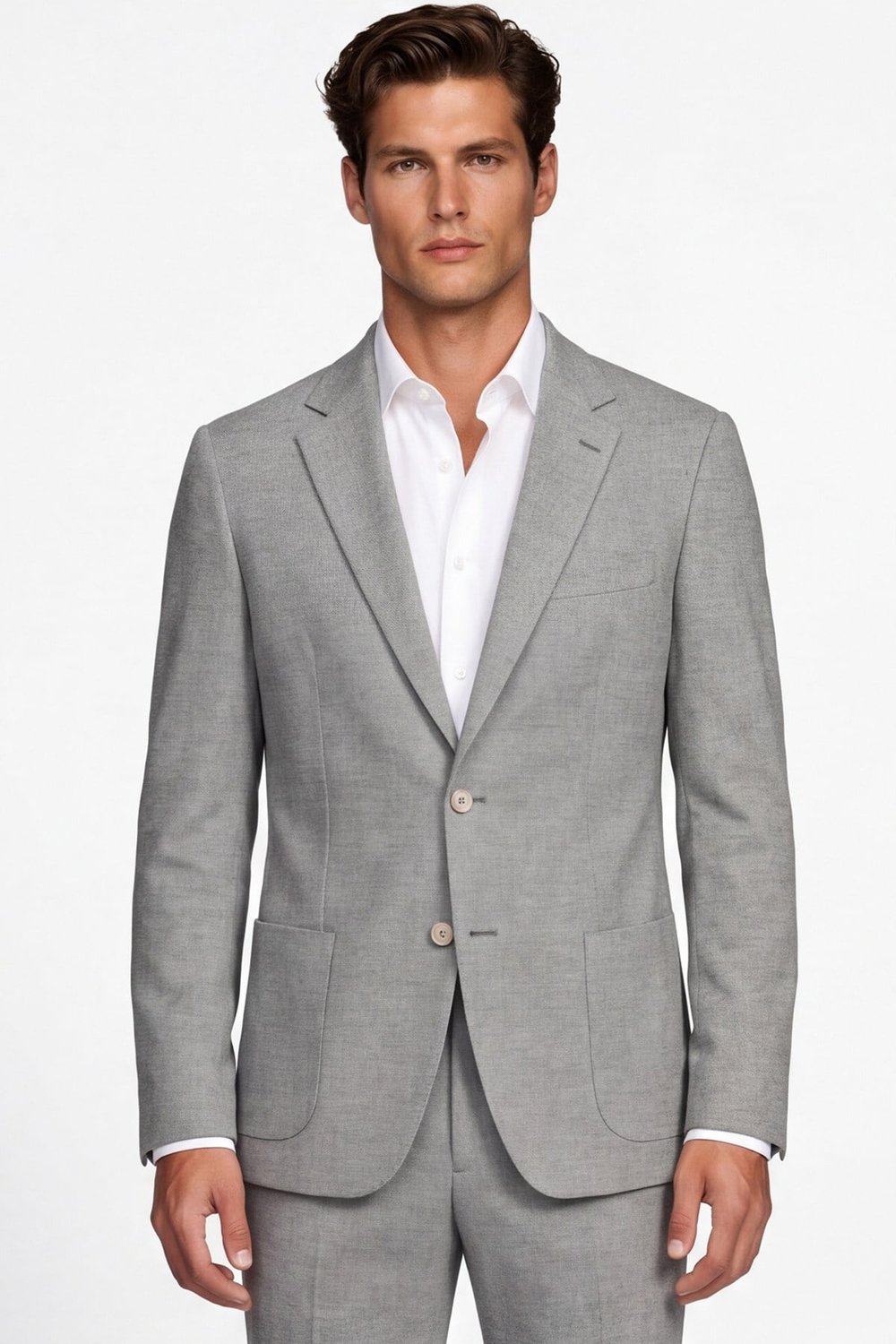 Giotelli Erkek Taş Dar Kesim Slim Fit Viskon Armürlü Klasik Yaka 6 Drop Takım Elbise