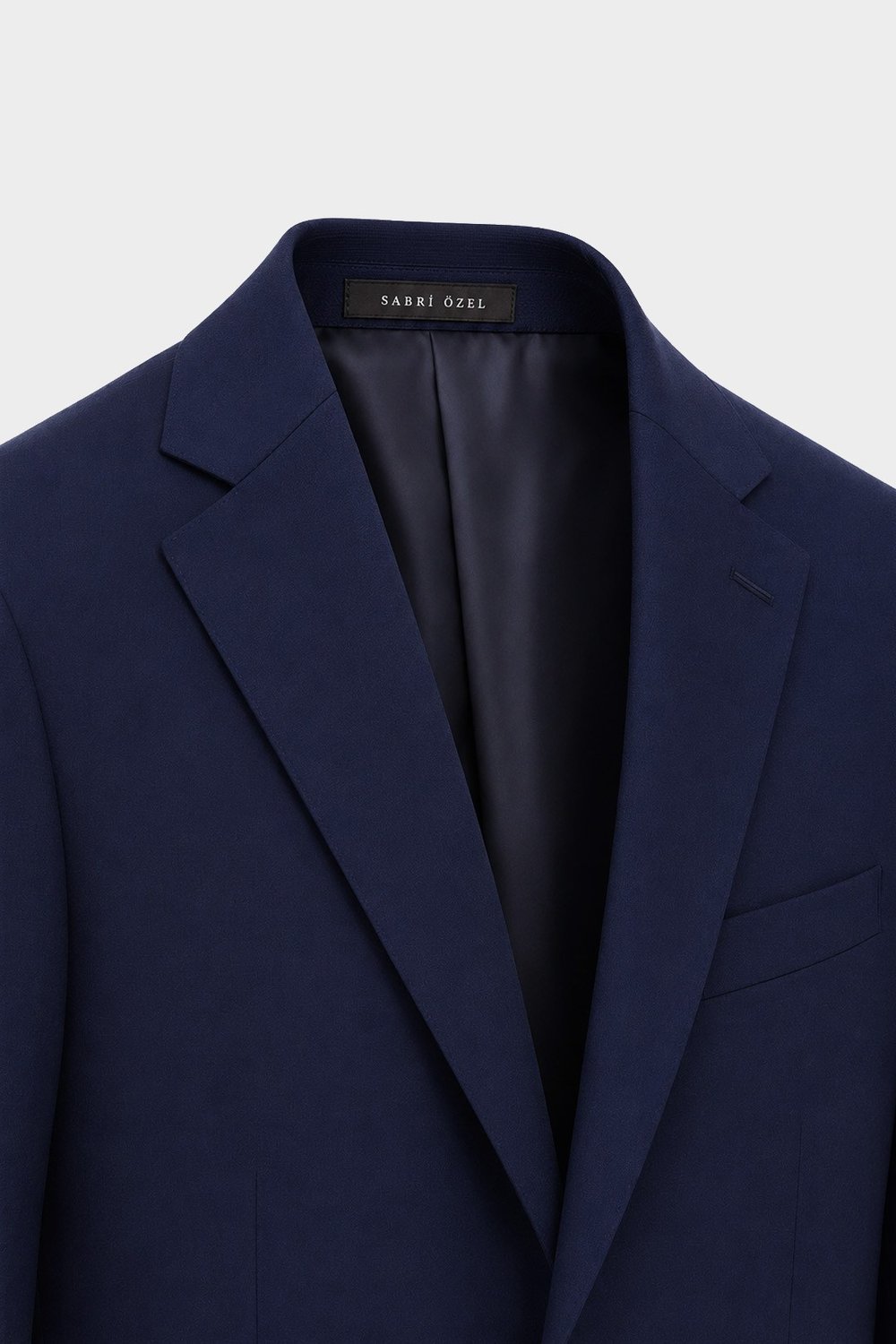4 Drop Erkek Koyu Lacivert Dar Kesim Slim Fit Viskon Mono Yaka Takım Elbise