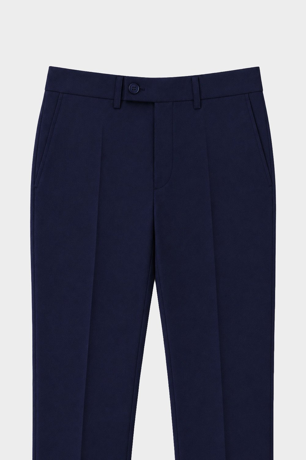 4 Drop Erkek Koyu Lacivert Dar Kesim Slim Fit Viskon Mono Yaka Takım Elbise