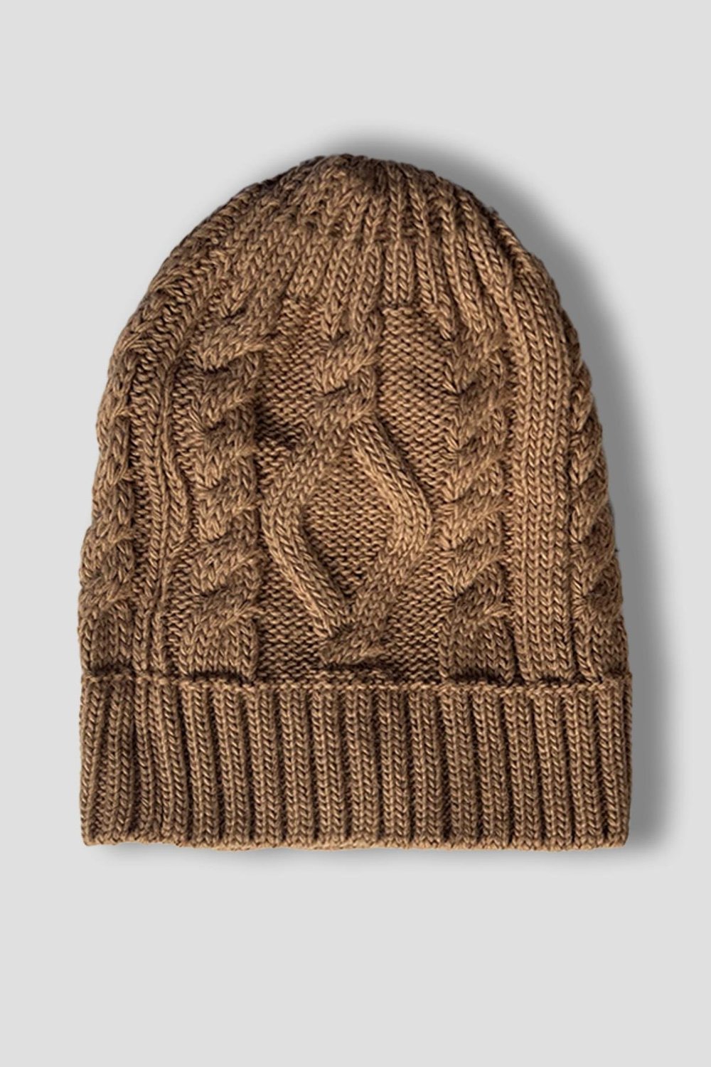 Erkek Camel Saç Örgü Örme %100 Akrilik Atkı Bere Takımı