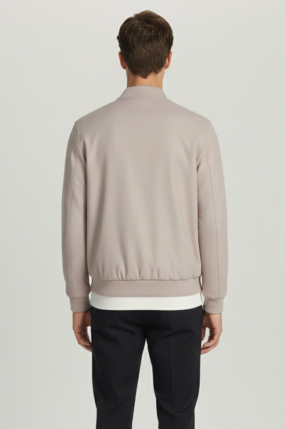 Giotelli Bej Regular Fit Hakim Yaka Nakış Detaylı Bomber Mont