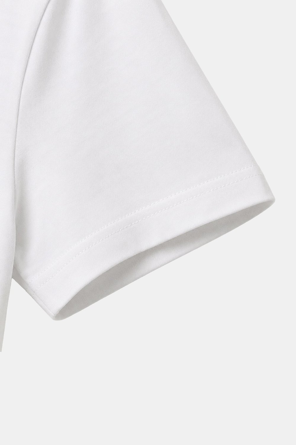 Beyaz %100 Pamuk Regular Fit Bisiklet Yaka Basic T-shirt
