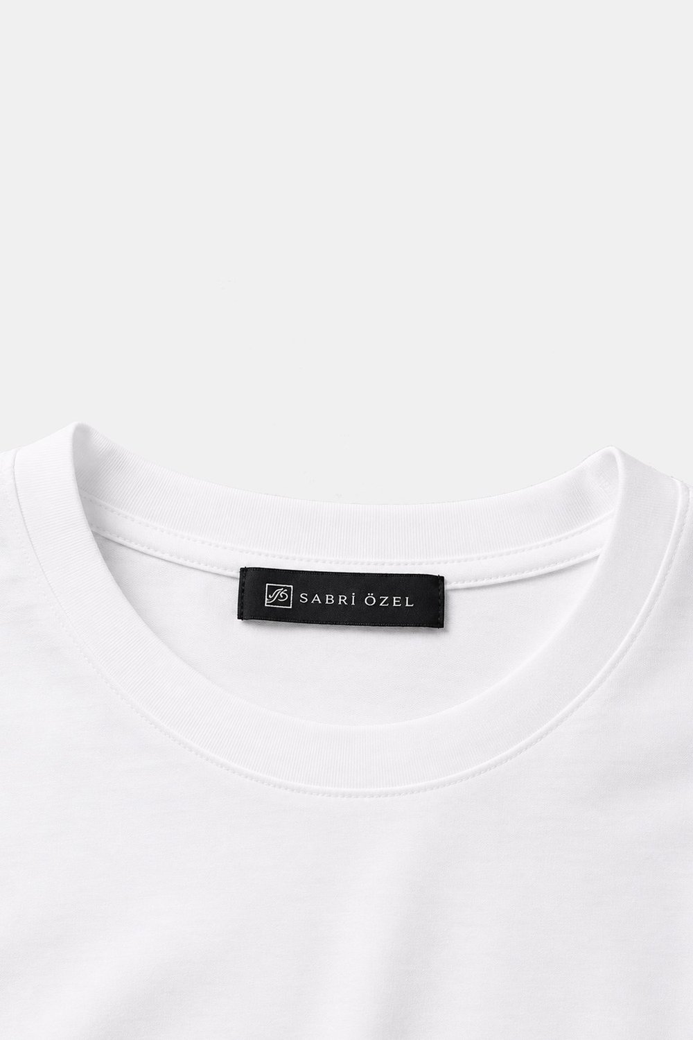 Beyaz %100 Pamuk Regular Fit Bisiklet Yaka Basic T-shirt