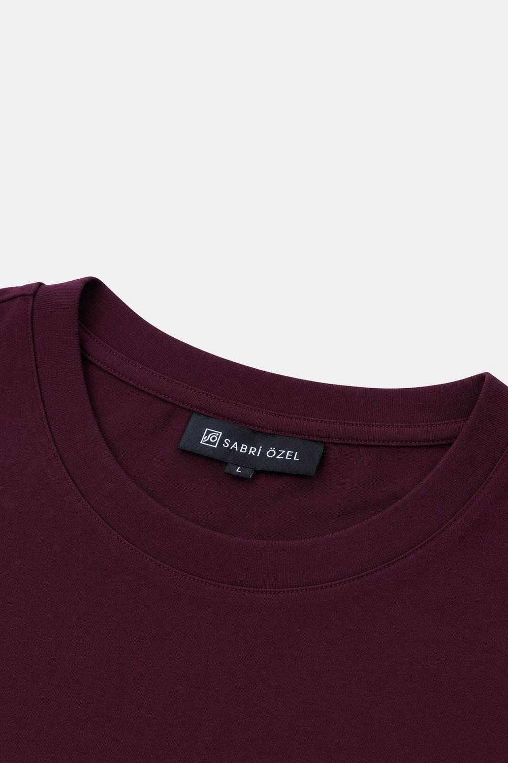 Bordo %100 Pamuk Regular Fit Bisiklet Yaka Basic T-shirt