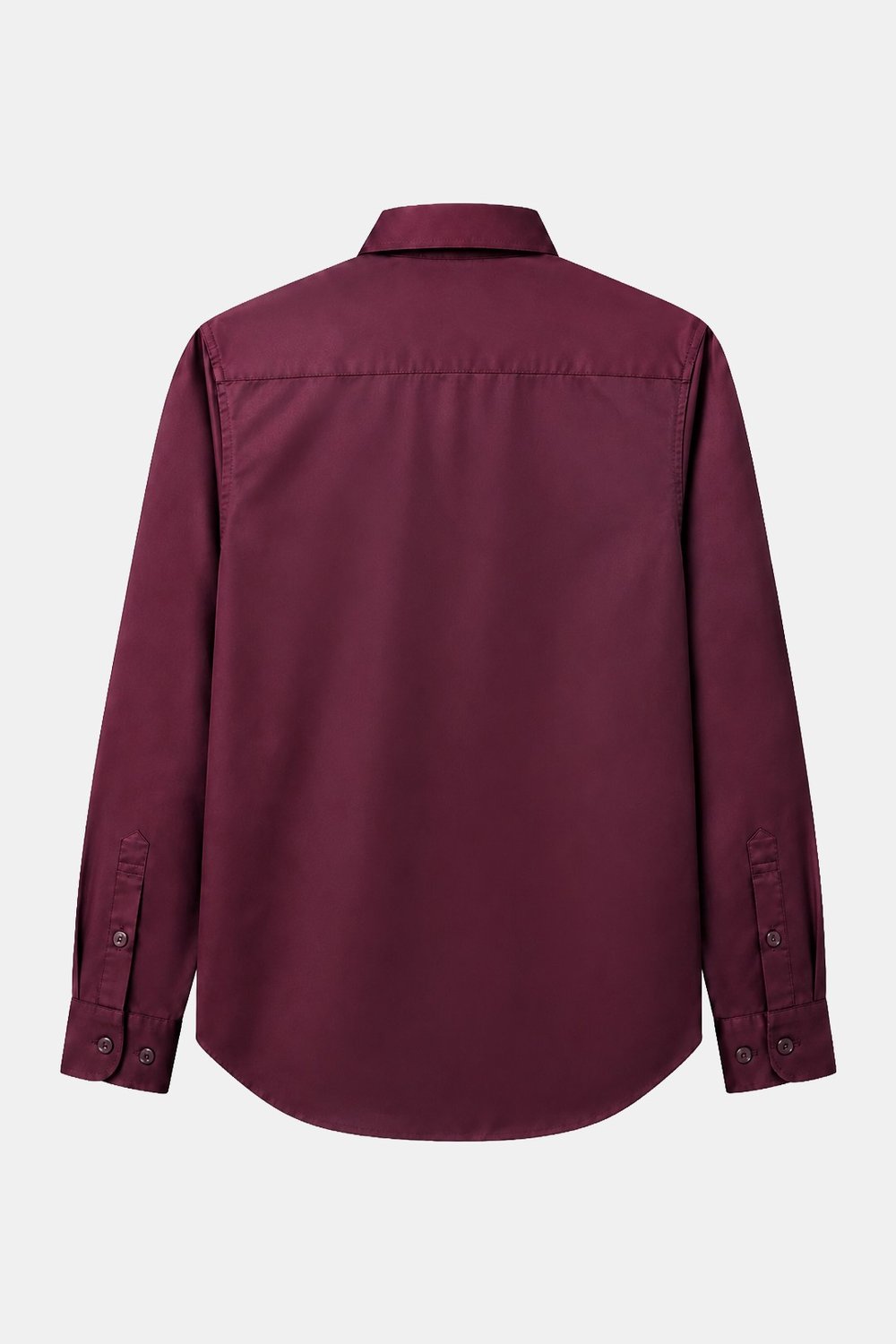 Bordo KLASİK YAKA REGULAR GÖMLEK