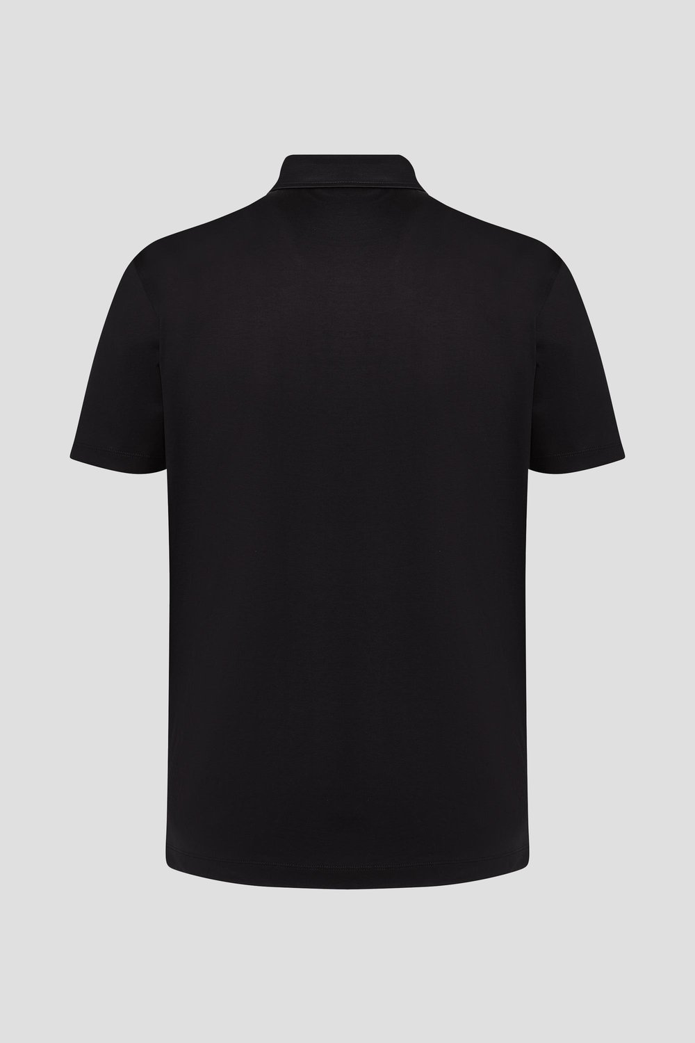Cep Detaylı Düğmeli Polo Yaka Erkek T-Shirt Siyah