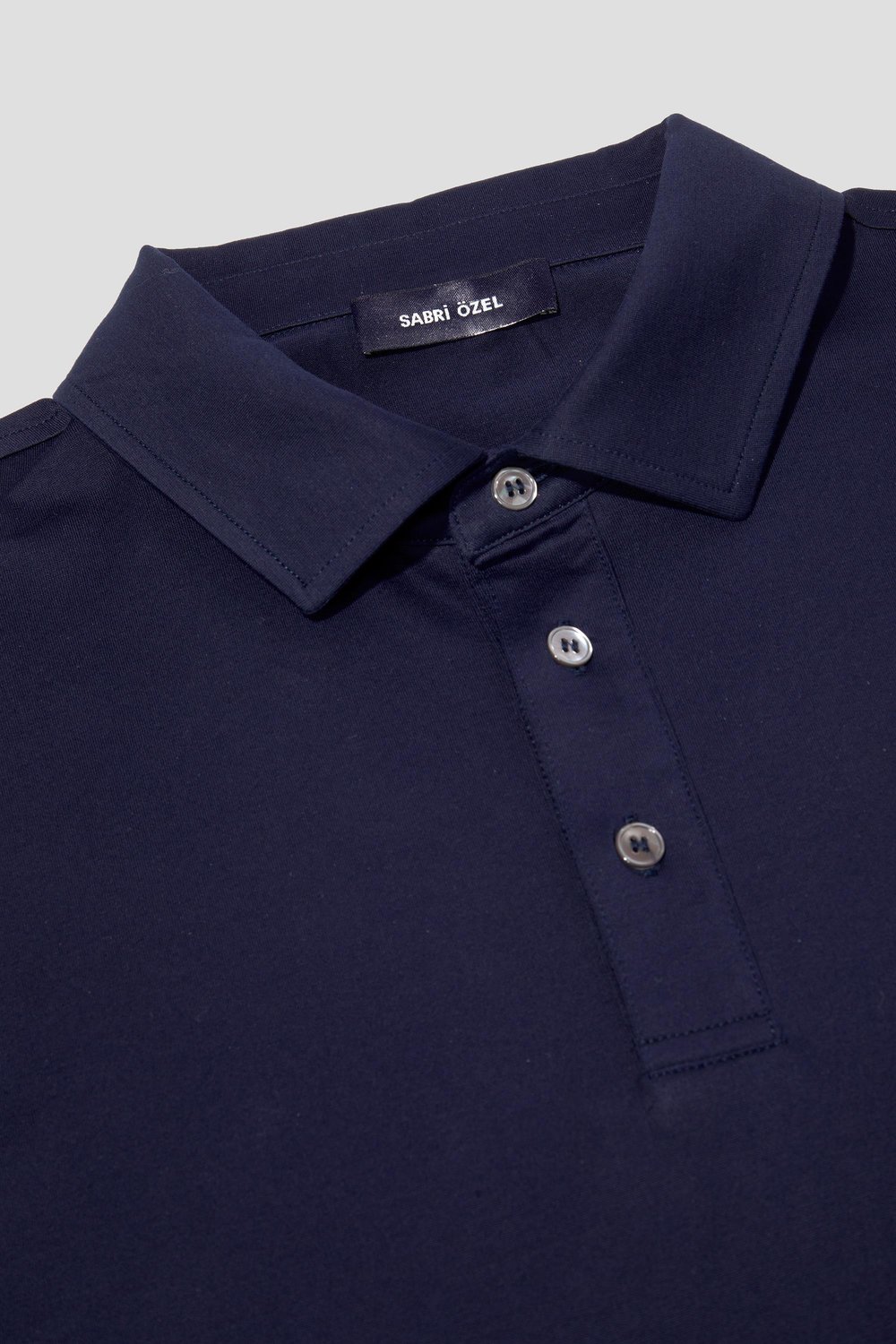 Cep Detaylı Düğmeli Polo Yaka Erkek T-Shirt Lacivert