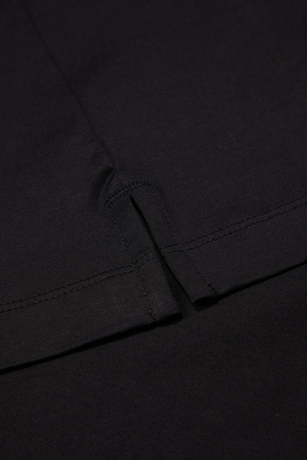 Cep Detaylı Düğmeli Polo Yaka Erkek T-Shirt Siyah