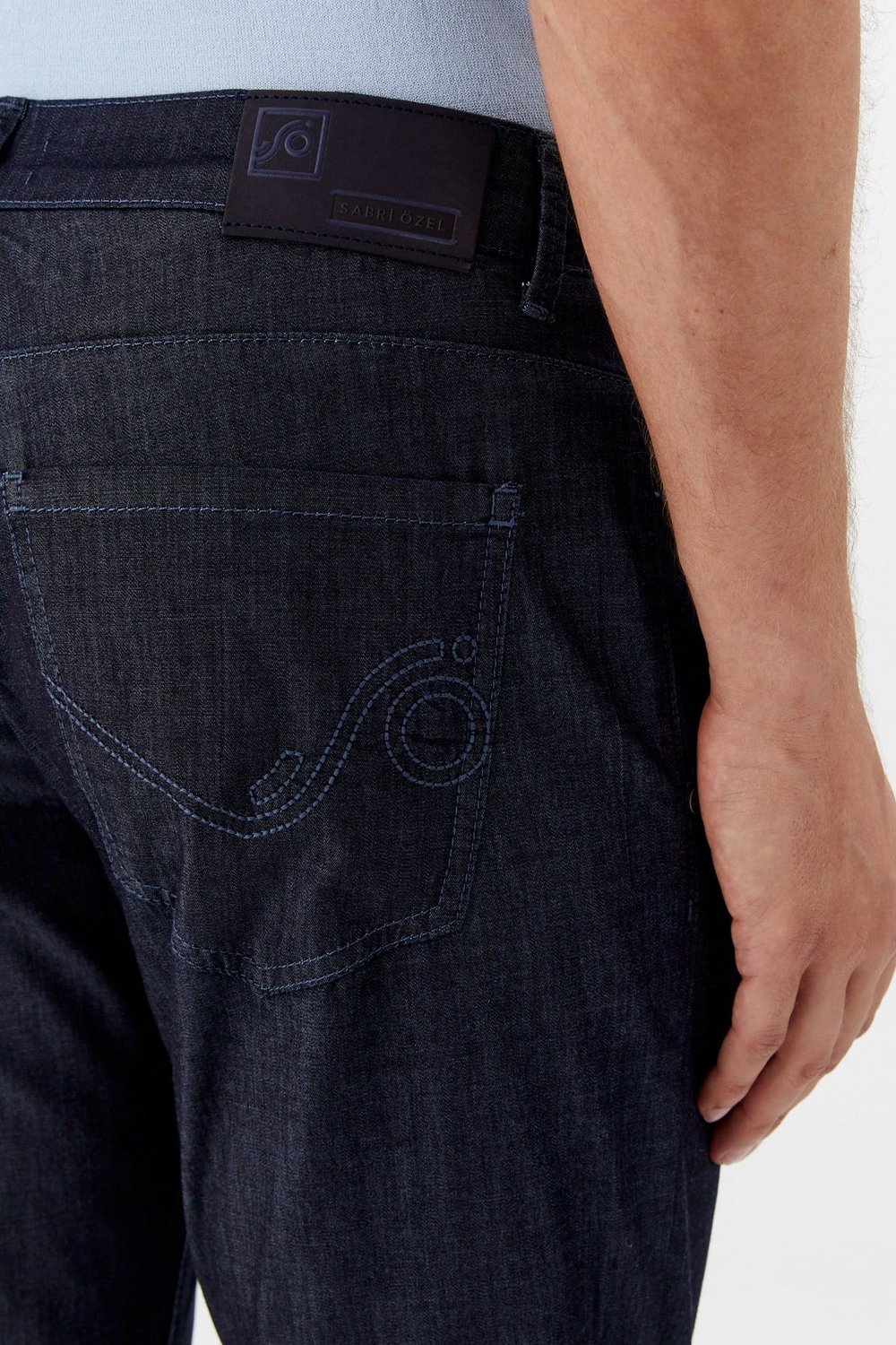 Chino Erkek Denim İndigo