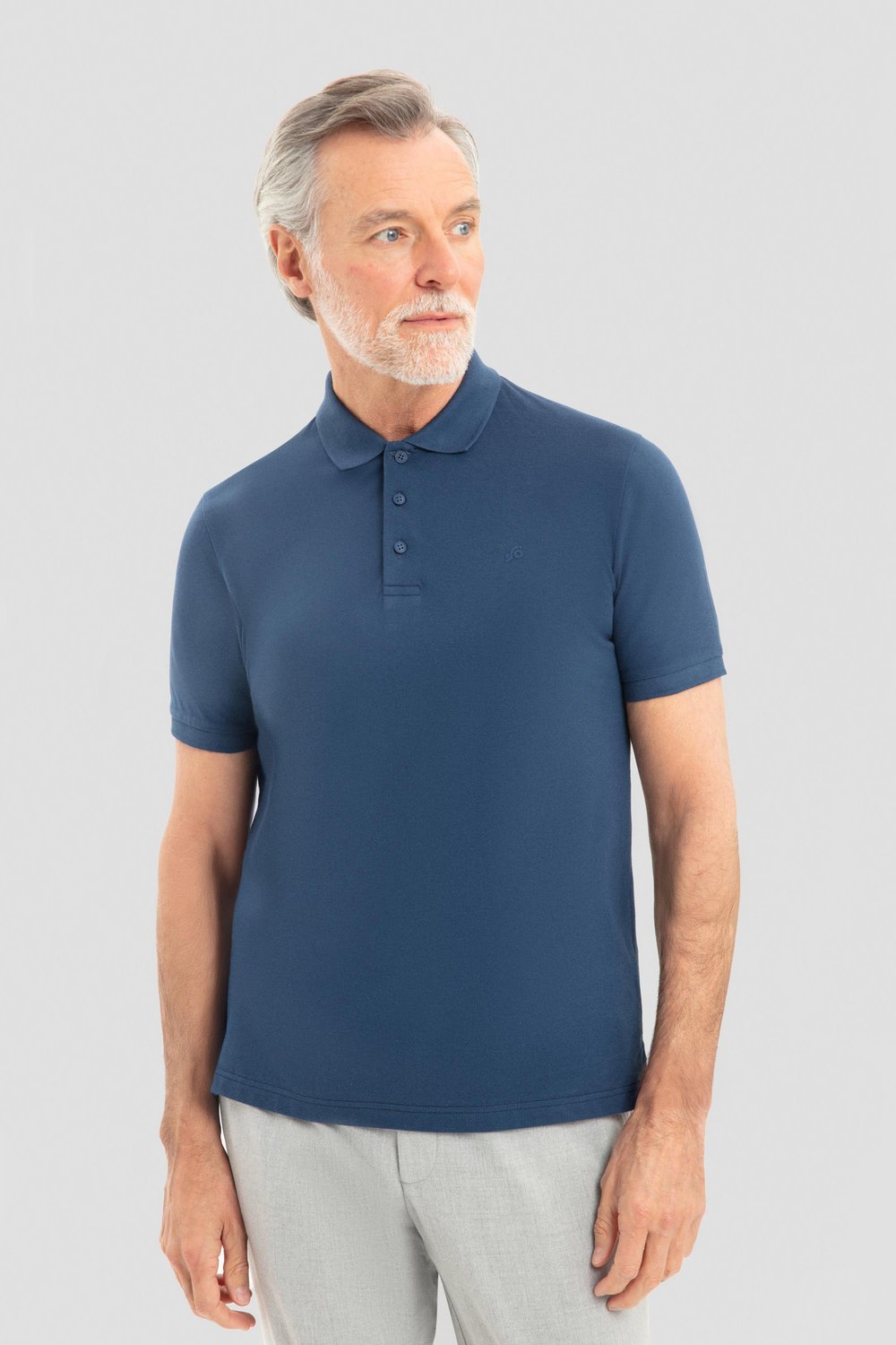 İndigo %100 Pamuk Regular Fit Klasik Polo Yaka T-shirt