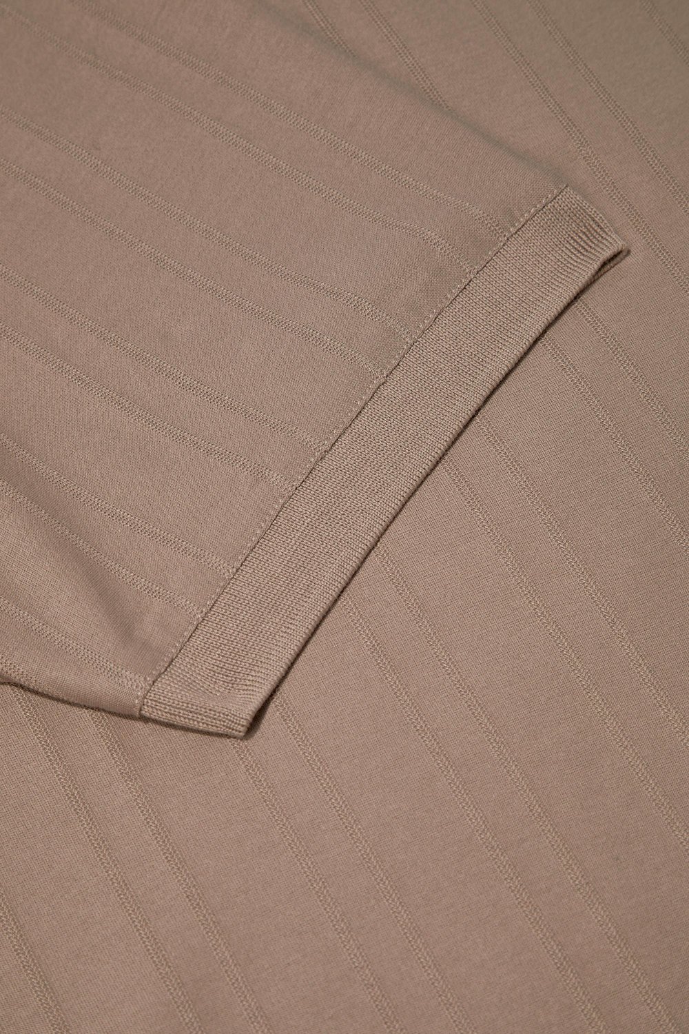 Bej %100 Pamuk Regular Fit Jakar Desenli Polo Yaka T-shirt
