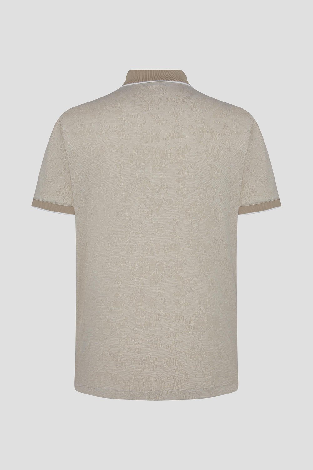 Kahve %100 Pamuk Regular Fit Desenli Polo Yaka T-shirt