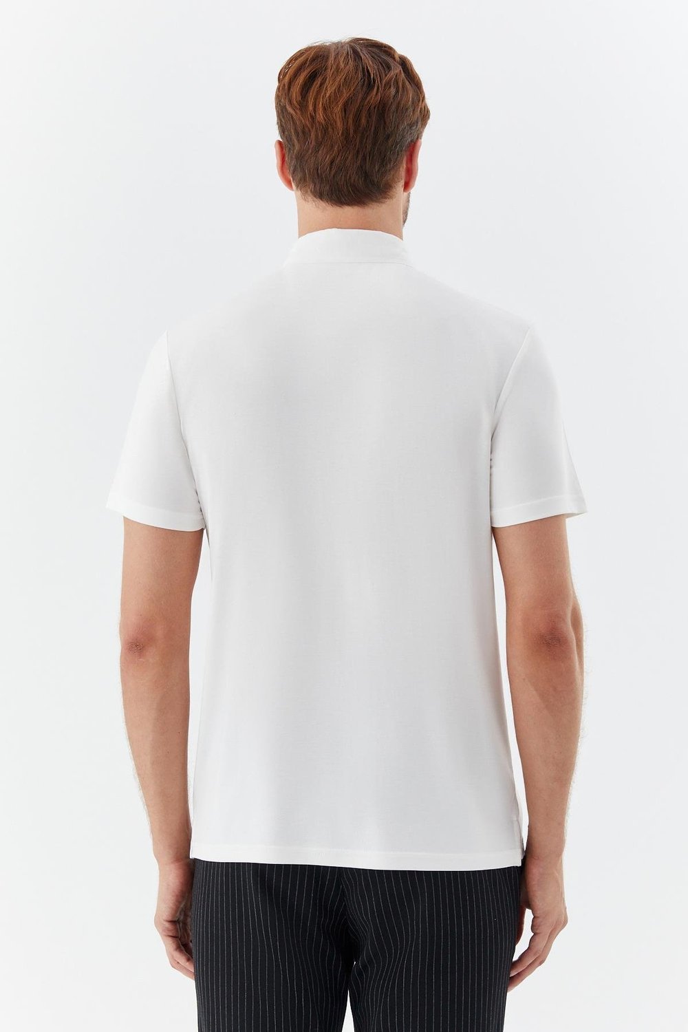 Ekru Standart Fit Polo Yaka Erkek T-Shirt