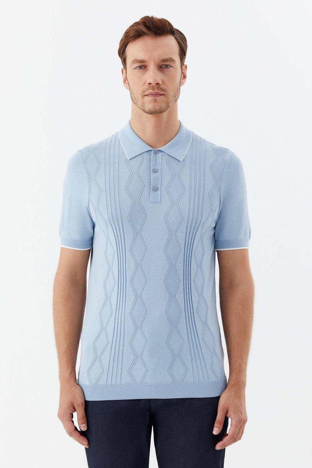 Mavi Regular Fit Triko Polo Yaka Tişört