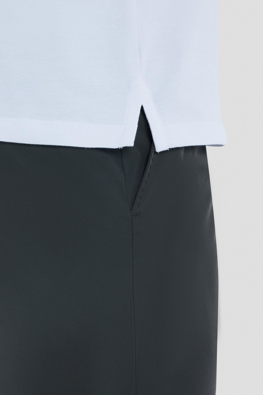 Beyaz Regular Fit Polo Yaka Erkek T-Shirt