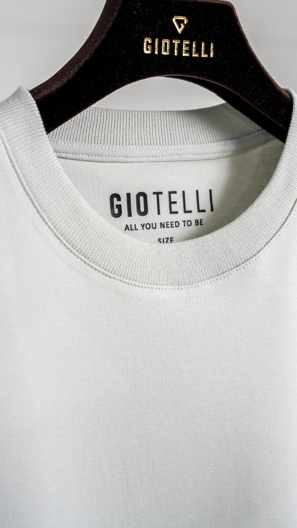 Giotelli Gri Regular Fit %100 Pamuk Bisiklet Yaka Erkek Tişört