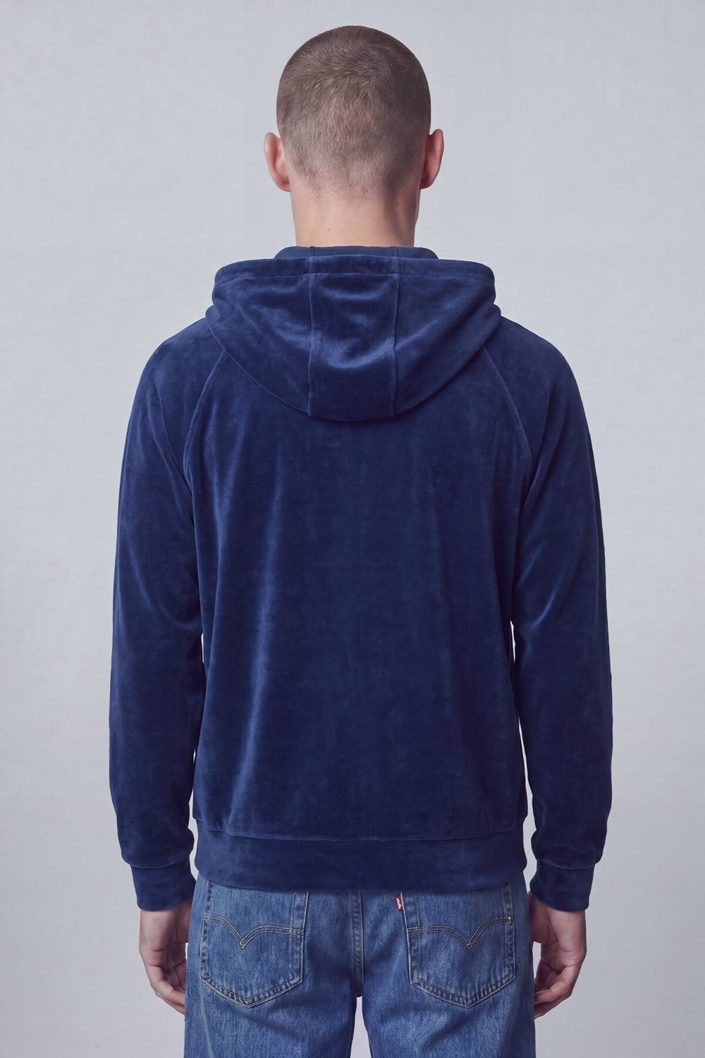 Giotelli Erkek Saks Normal Kesim Regular Fit Pamuklu Örme Kapüşonlu Sweatshirt