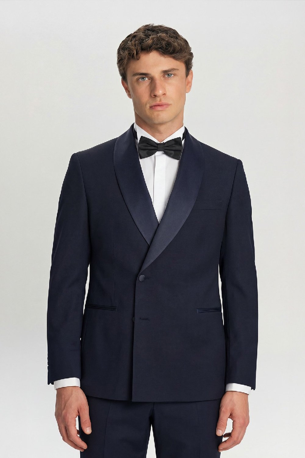 Giotelli Erkek Lacivert Slim Fit Şal Yaka Klasik Smokin & Damatlık