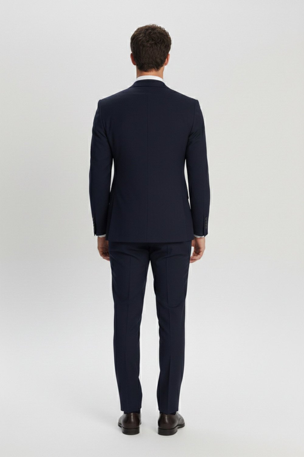 Giotelli Erkek Lacivert Slim Fit Sivri Yaka Kruvaze 6 Drop Klasik Smokin & Damatlık