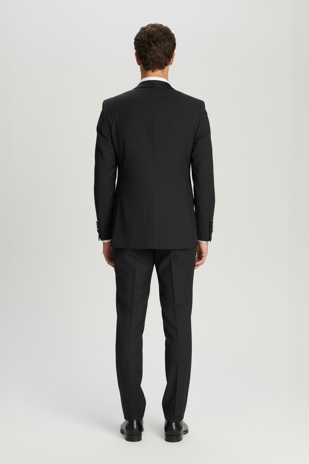 Giotelli Erkek Siyah Slim Fit Sivri Yaka Klasik Smokin & Damatlık