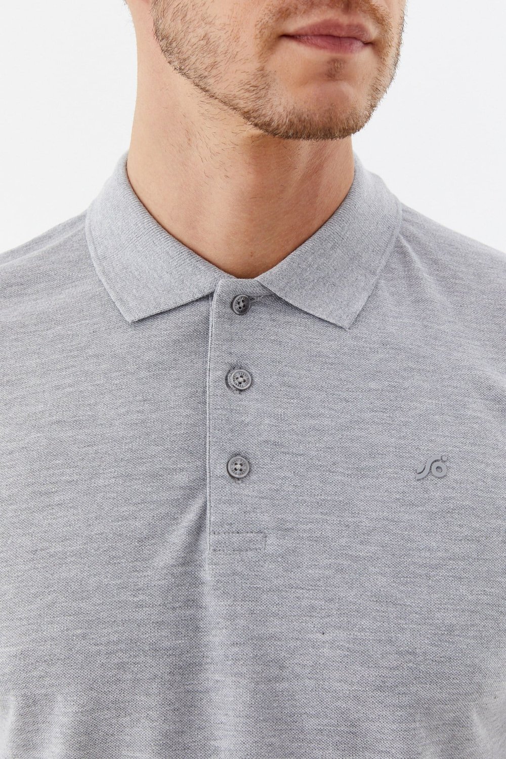 Gri Melanj 30/1 Tek Toplama Pike Polo