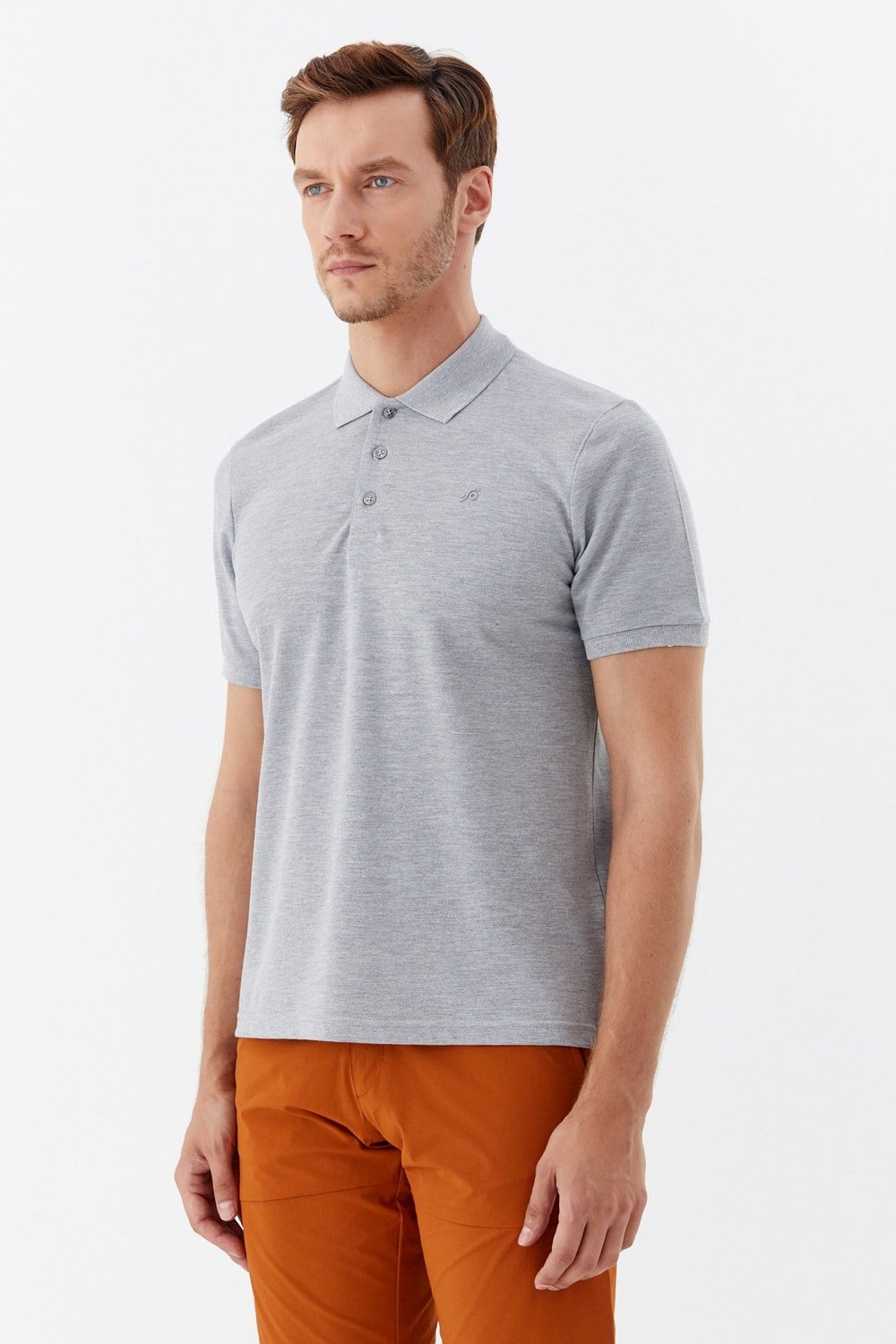 Gri Melanj 30/1 Tek Toplama Pike Polo