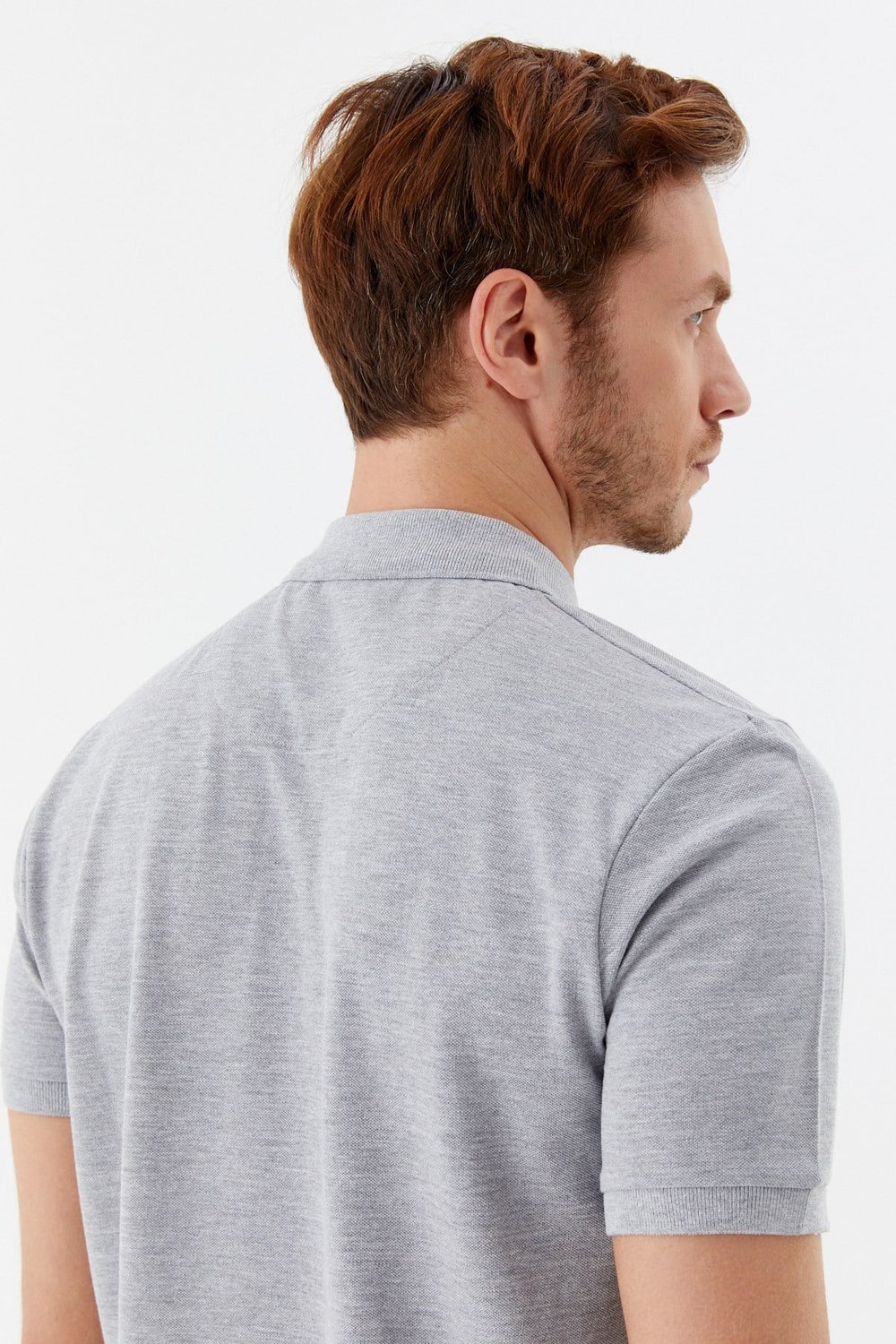Gri Melanj 30/1 Tek Toplama Pike Polo