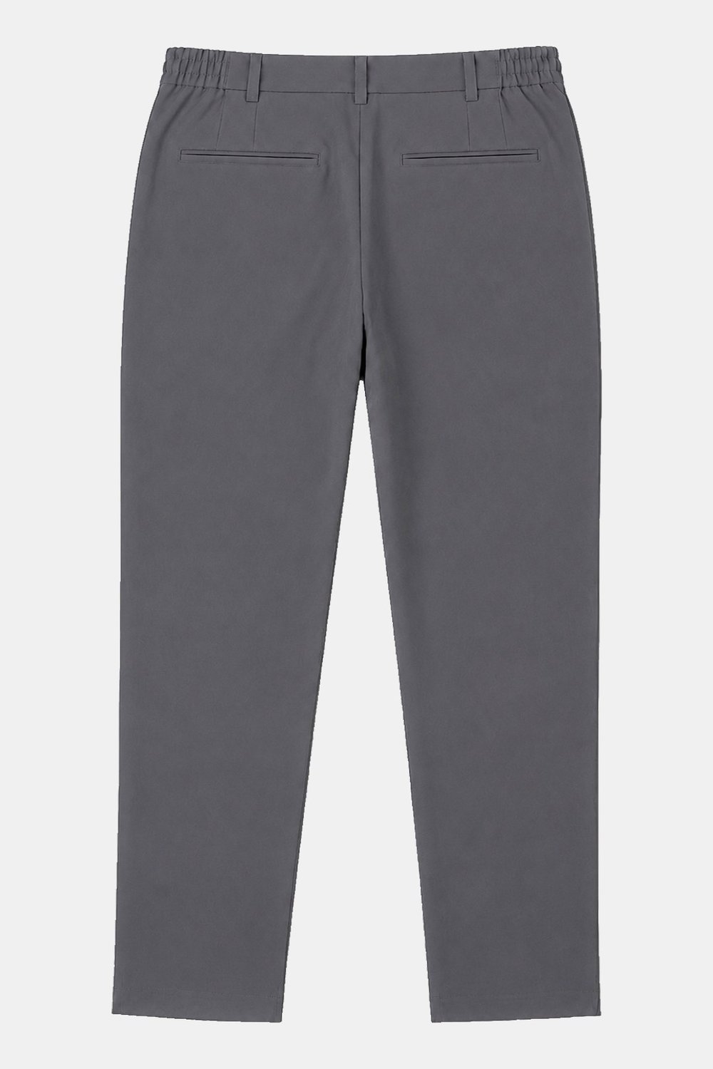 Gri Slim Fit Bel Bağcıklı Paraşüt Pantolon