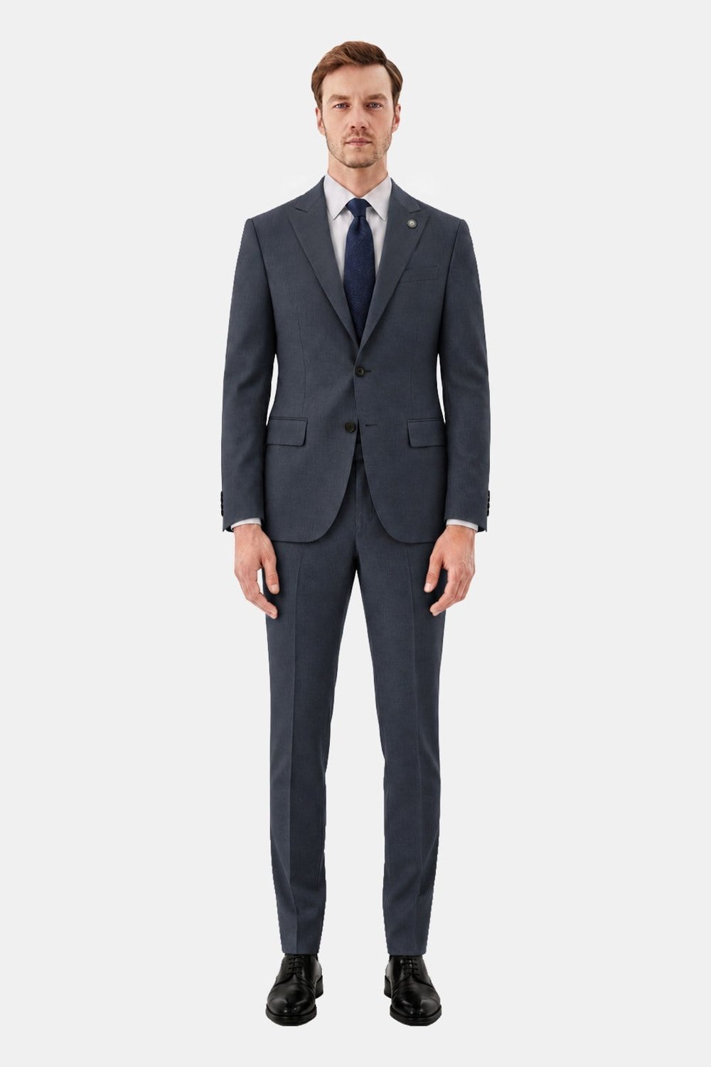 Gri SABRİ ÖZEL SLIM FIT TAKIM ELBİSE
