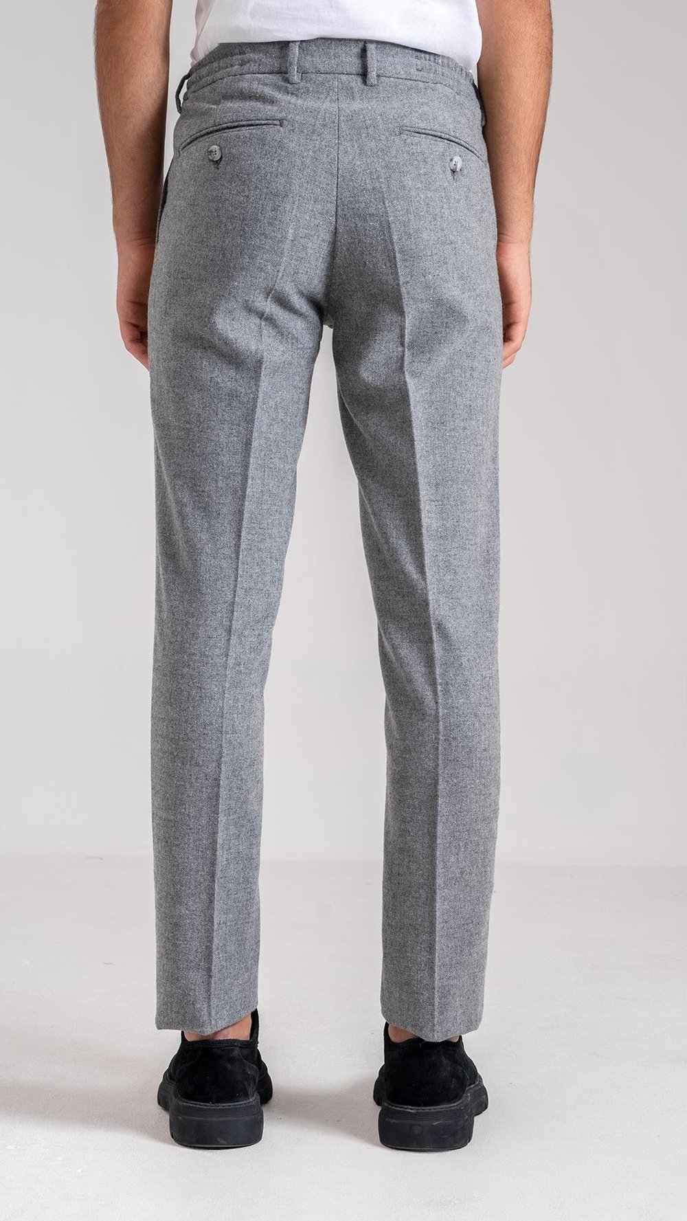 Giotelli Erkek Gri Dar Kesim Slim Fit Normal Bel Pantolon