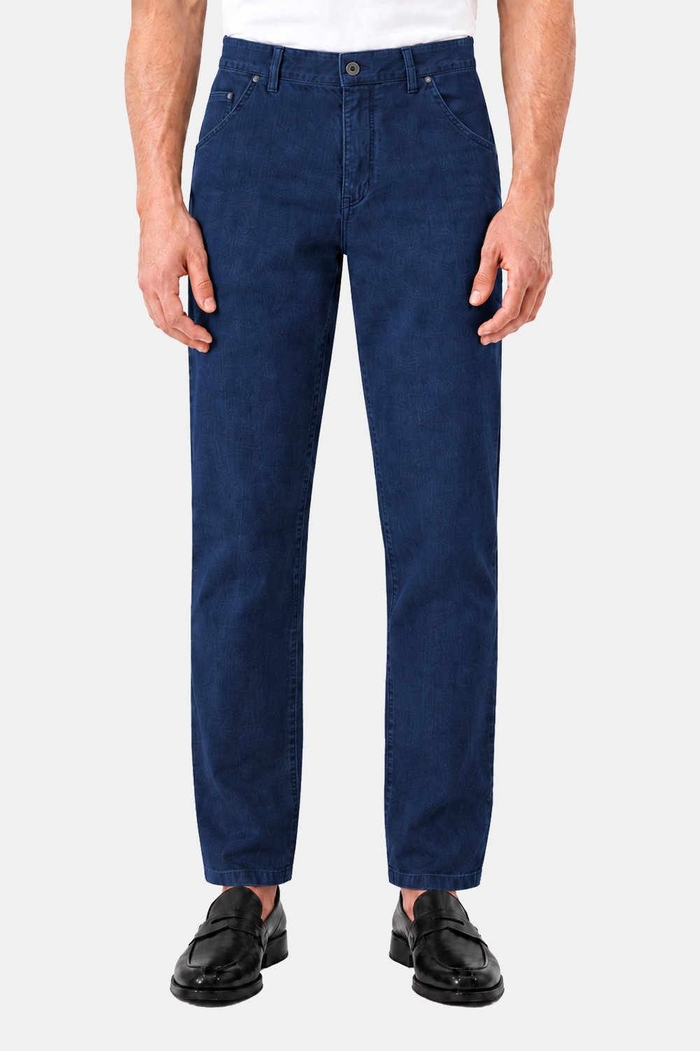 İndigo Normal Bel Klasik Paça Chino Pantolon - Sabri Özel