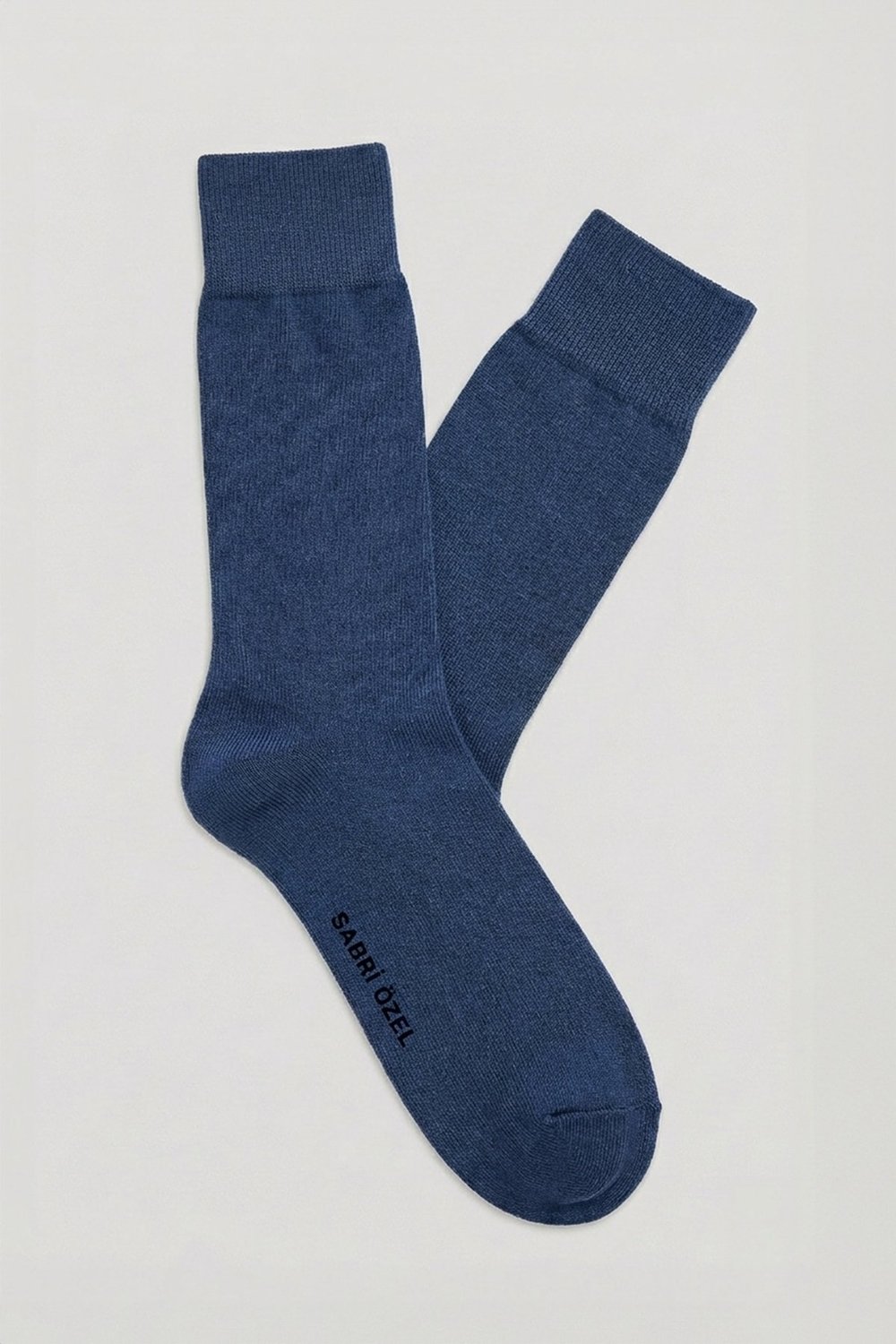 İndigo Haki Sabri Özel İnce Bambu Erkek Çorap