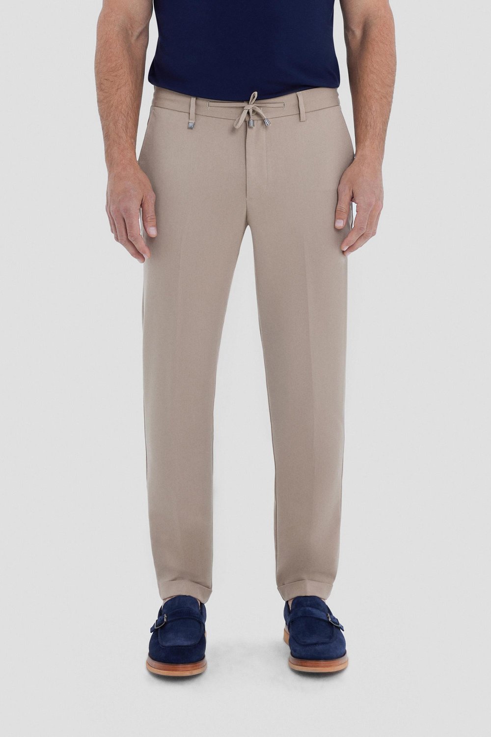 Bej Jogger Erkek Pantolon Normal Bel