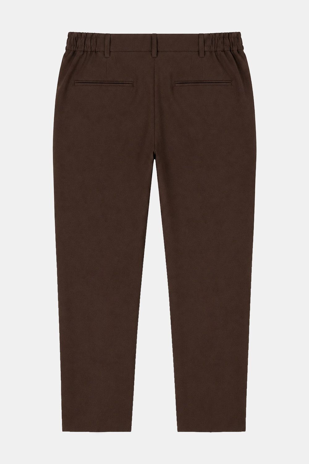 Kahve Yanı Lastikli Köprülü Kemerli Jogger Pantolon