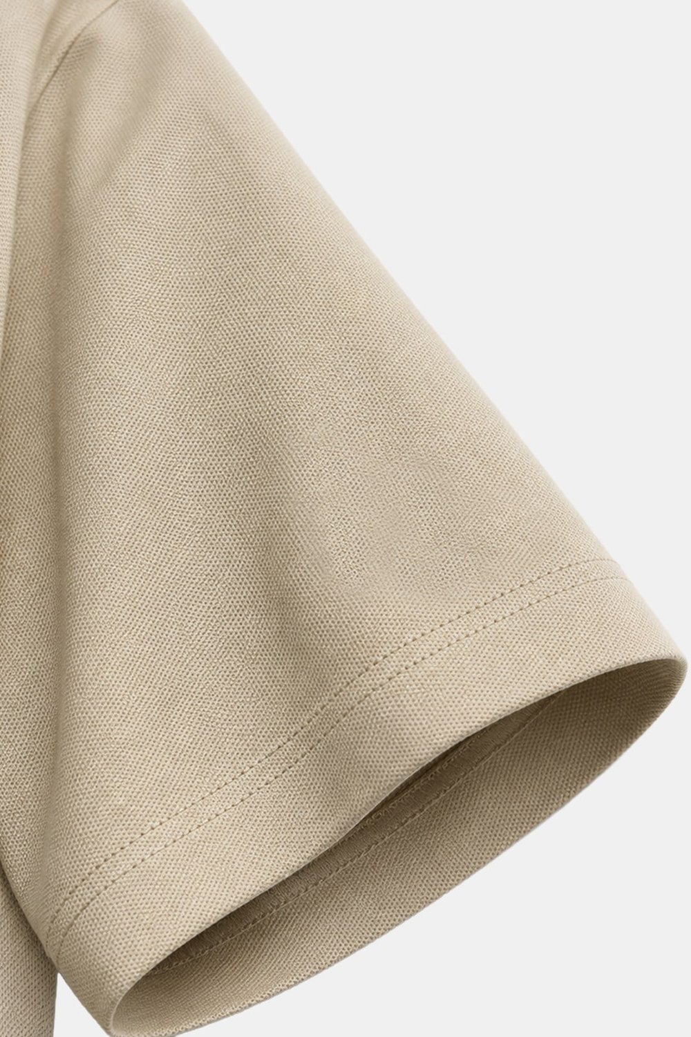 Koyu Krem %100 Pamuk Regular Fit Dokuma Bisiklet Yaka Basic T-Shirt