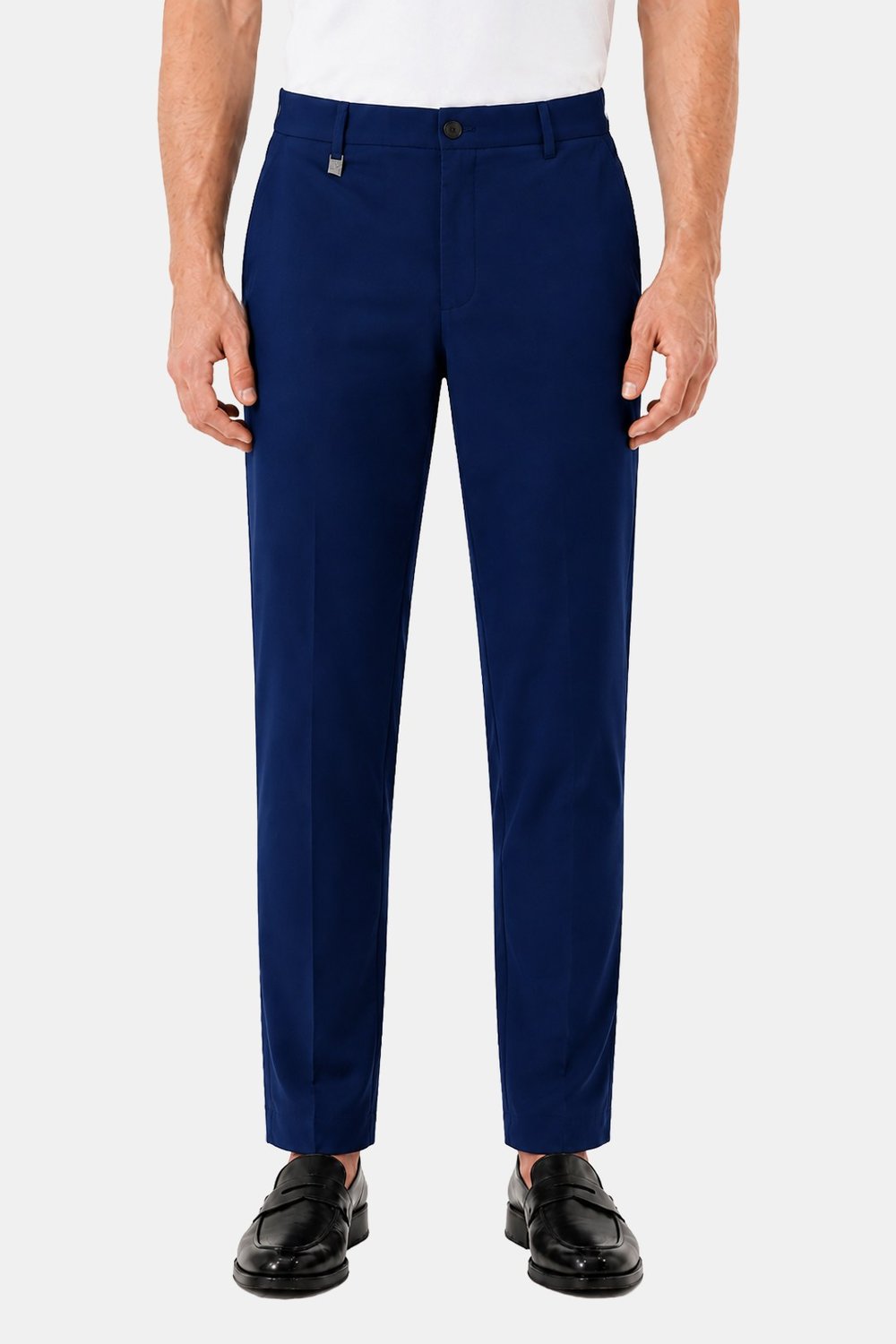 Koyu Lacivert Pamuklu Regular Fit Normal Bel Chino Pantolon - Sabri Özel