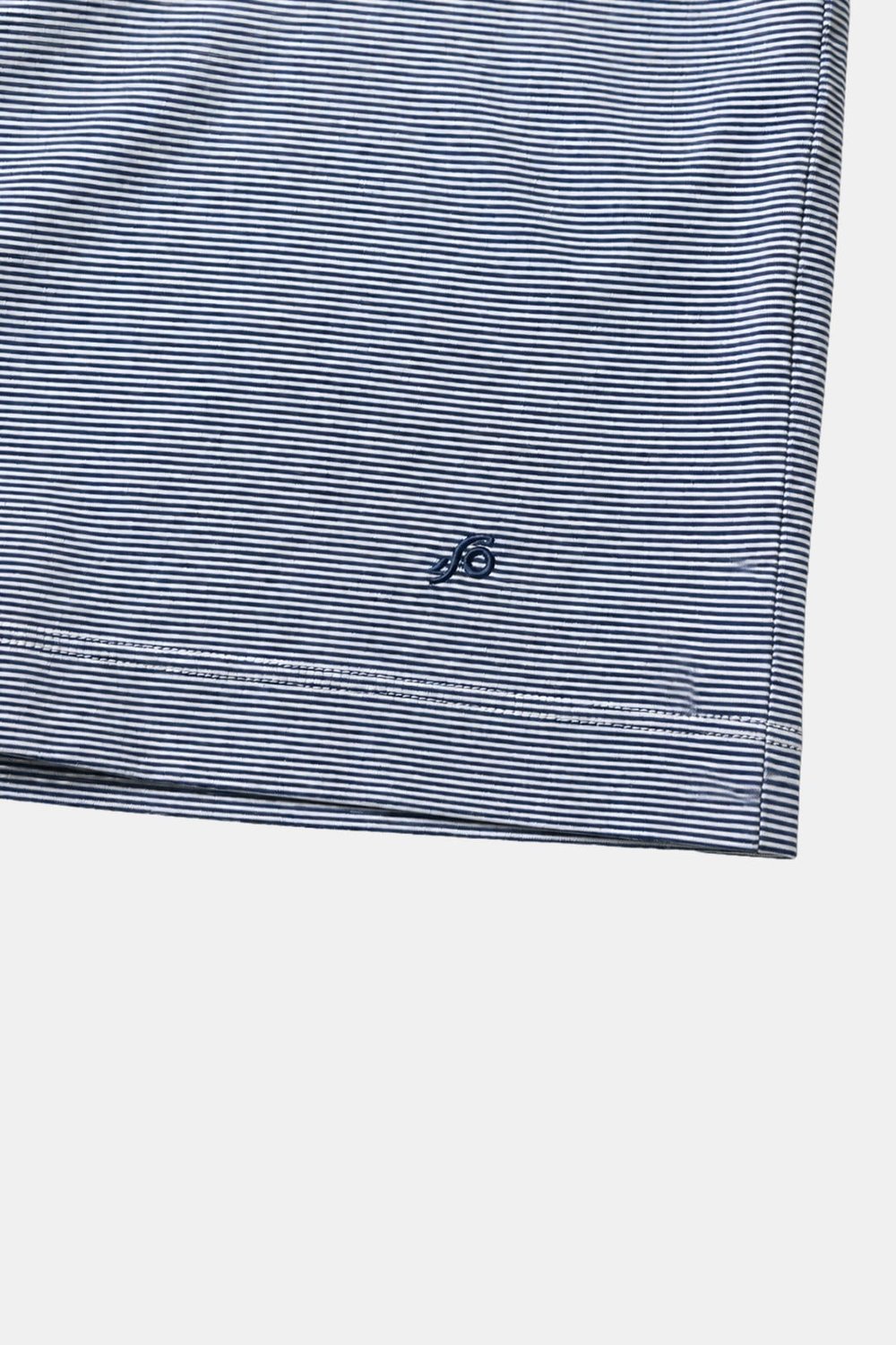 Lacivert-Beyaz %100 Pamuk Regular Fit Bisiklet Yaka Basic T-shirt