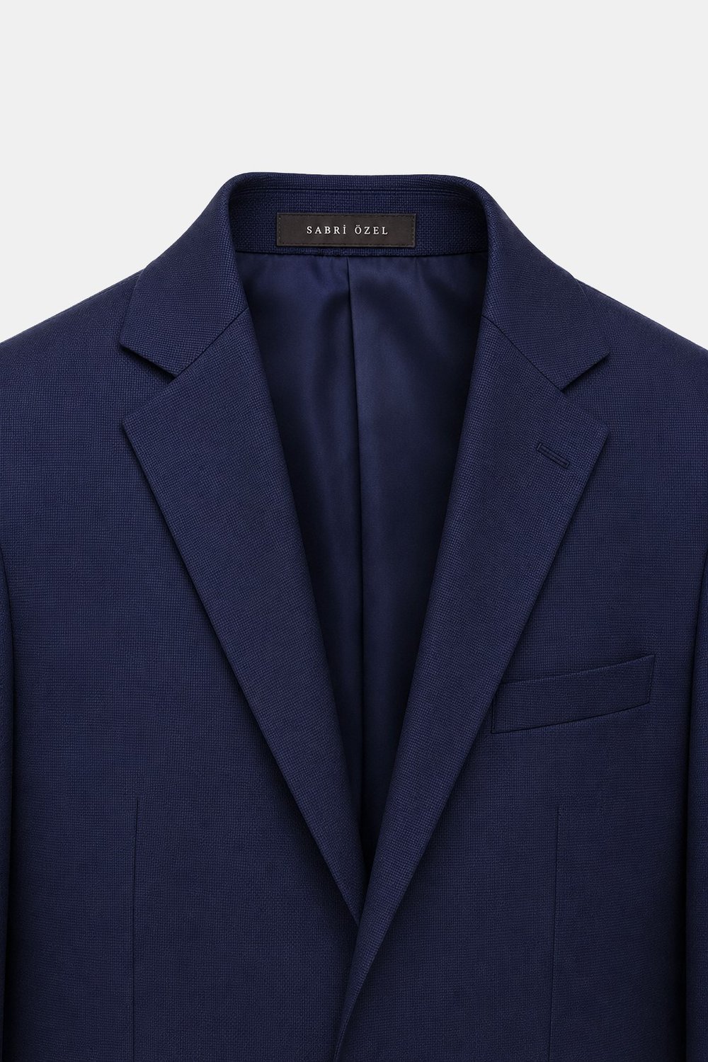 Lacivert Slim Fit Normal Bel 6 Drop Mono Yaka Takım Elbise