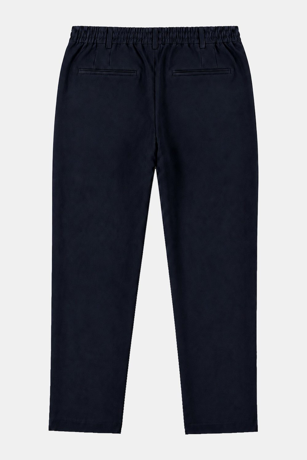 Lacivert Dokulu Arka Lastikli Köprü Kemerli Bağcıklı Slim Fit Jogger Pantolon