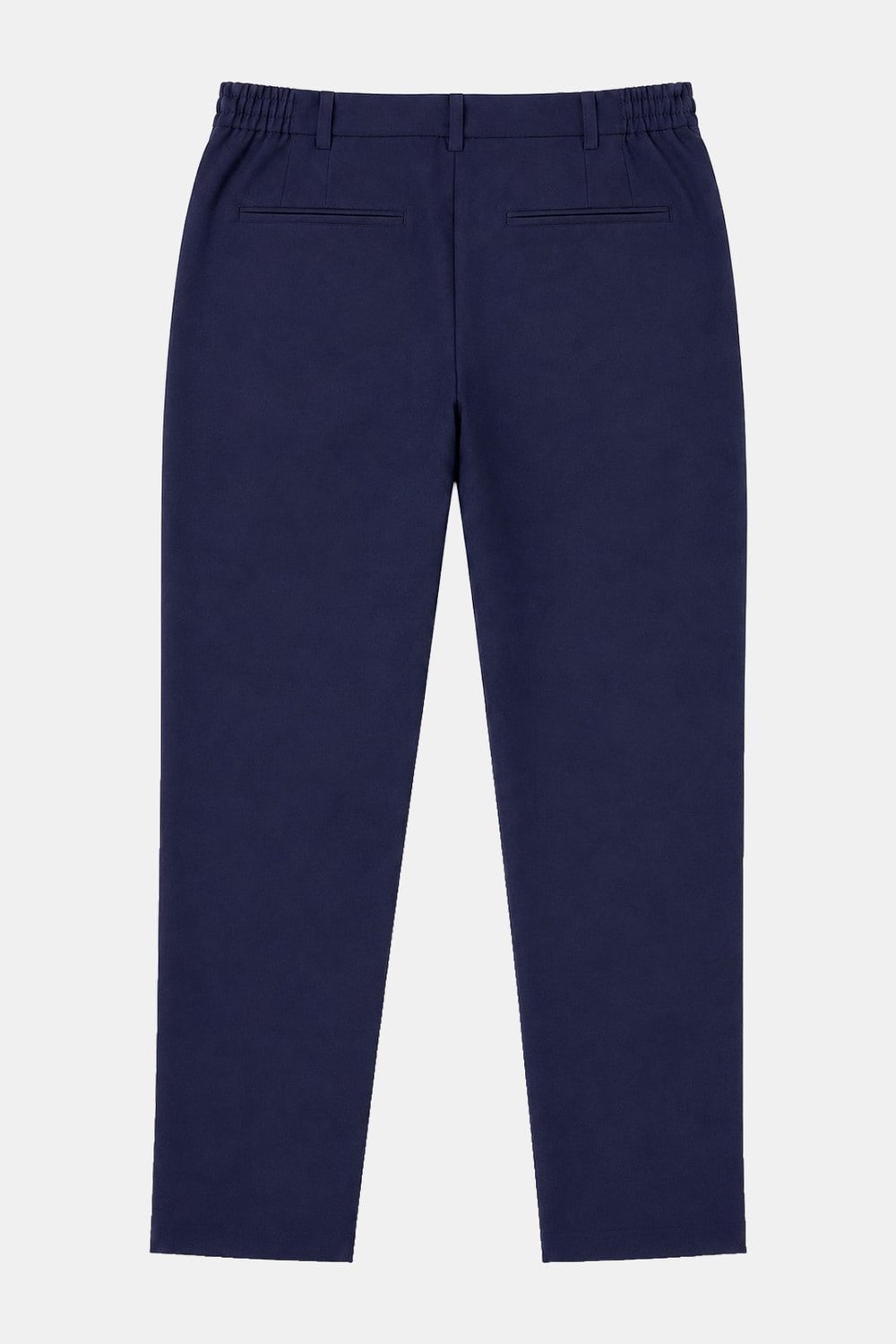 Lacivert Regular Fit Yan Cep Lastikli Bel Klasik Paça Jogger Pantolon